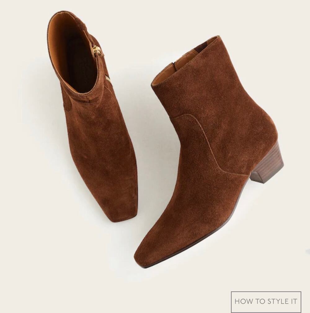 Madewell Women’s The Lexie Ankle Boots Comfort Leather Rich Brown Size 7 NWOB